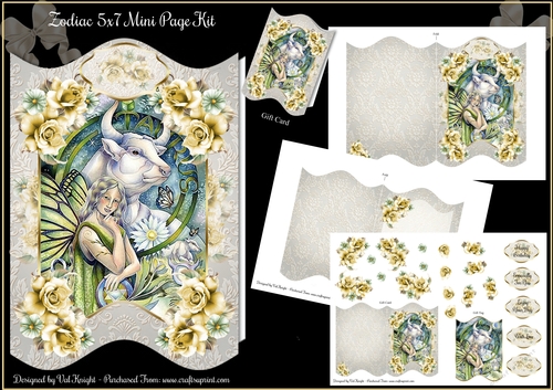 Taurus Zodiac 5x7 Mini Page Kit