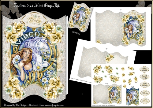 Virgo Zodiac 5x7 Mini Page Kit