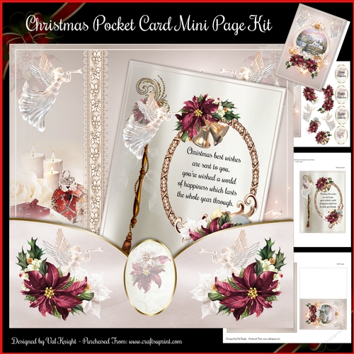 Christmas Pocket Card Mini Page Kit