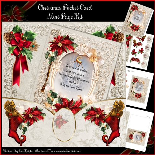 Christmas Pocket Card Mini Page Kit