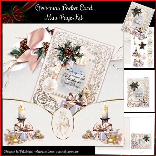 Christmas Pocket Card 2 Mini Page Kit