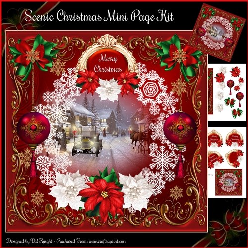 Scenic Christmas Mini Page Kit