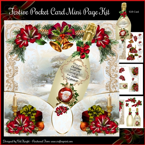 Festive Pocket Card Mini Page Kit