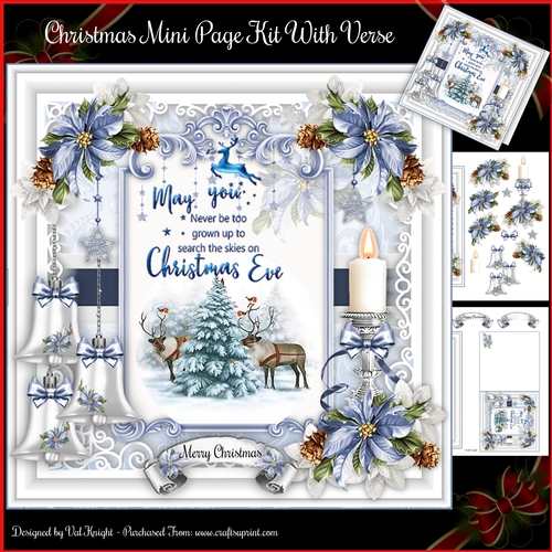 Christmas Mini Page Kit With Verse