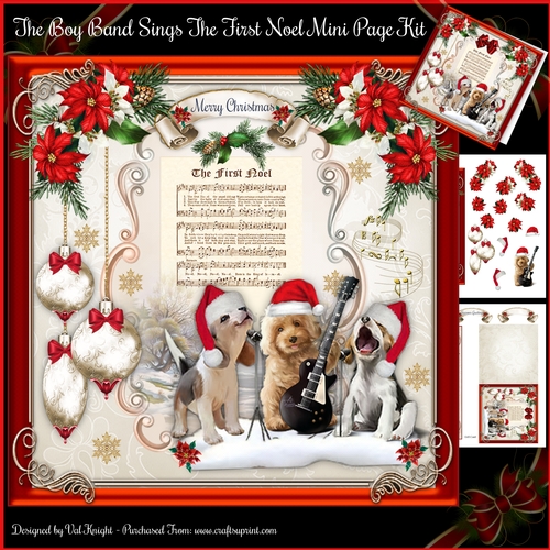 The Boy Band Sings The First Noel - Mini Page Kit
