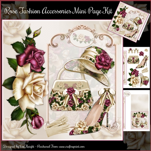 Rose Fashion Accessories Mini Page Kit