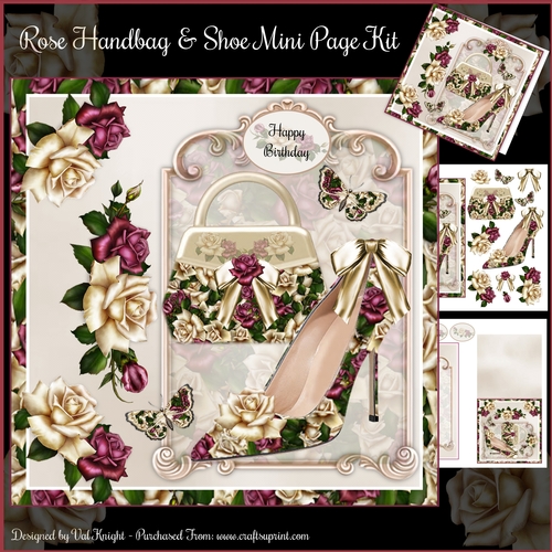 Rose Handbag & Shoe Mini Page Kit