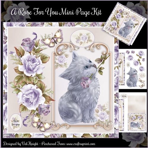 A Rose For You Mini Page Kit