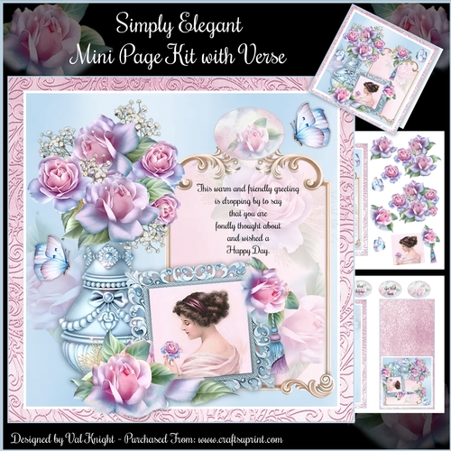 Simply Elegant Mini Page Kit with Verse