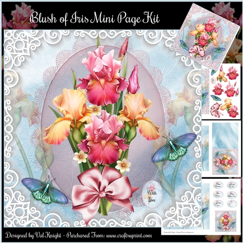 Blush of Iris Mini Page Kit