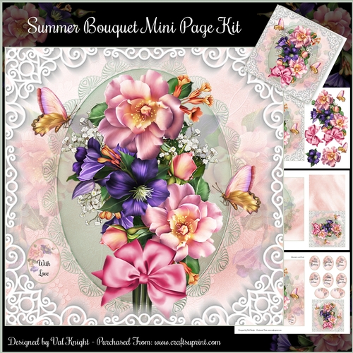Summer Bouquet Mini Page Kit