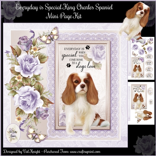 Everyday is Special King Charles Spaniel Mini Page Kit