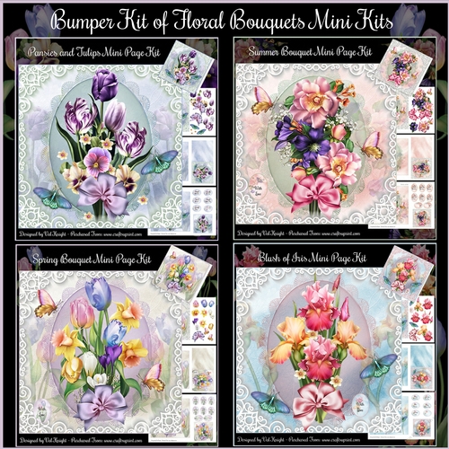 Bumper Kit of Floral Bouquets Mini Kits