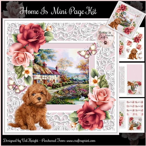 Home Is Where The Dog Is Mini Page Kit