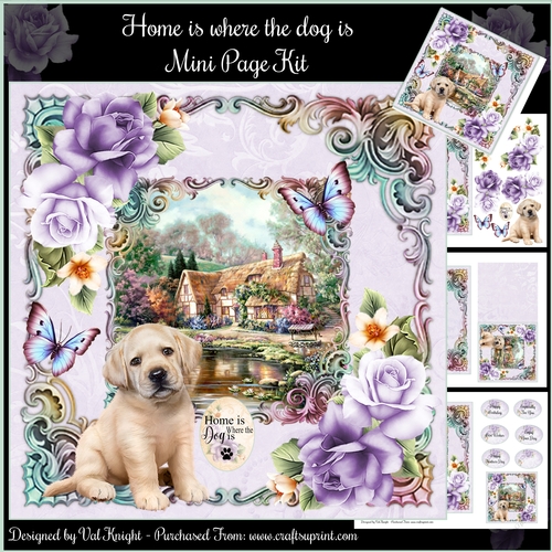 Home Is Where The Dog Is 3 Mini Page Kit