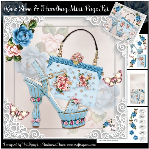 Rose Shoe & Handbag Mini Page Kit