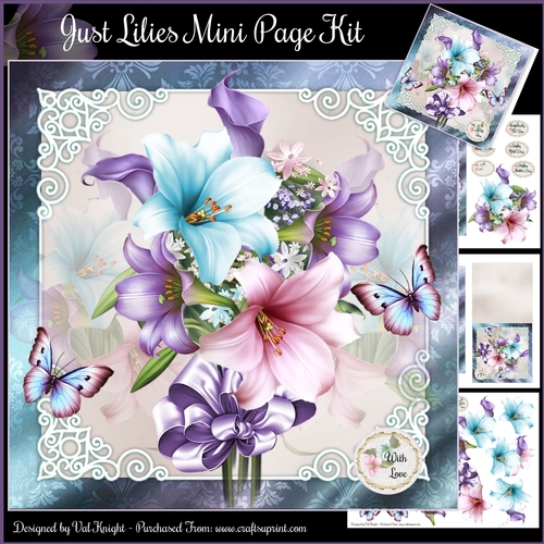 Just Lilies Mini Page Kit