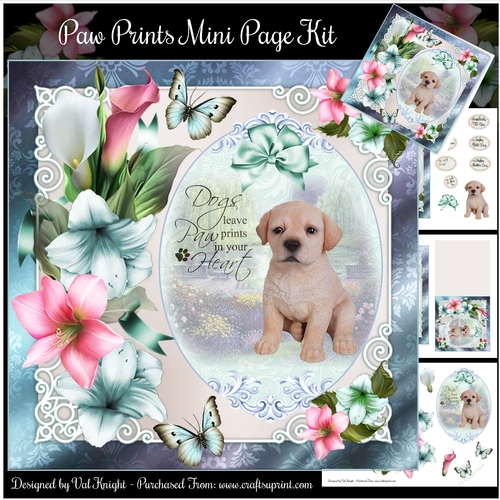 Paw Prints Mini Page Kit