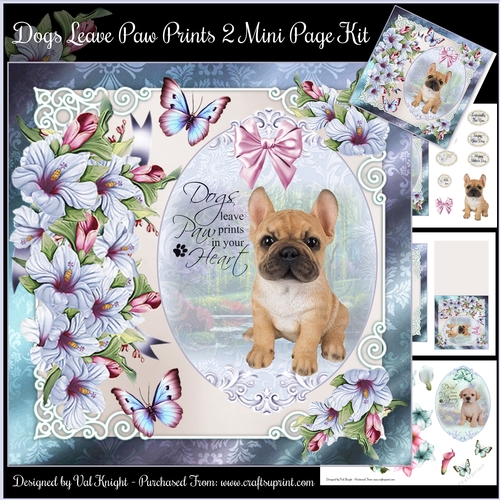 Dogs Leave Paw Prints Mini Page Kit