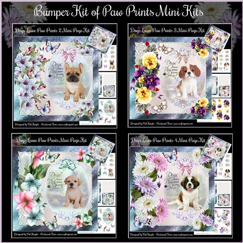 Bumper Kit of Dogs Leave Paw Prints Mini Kits