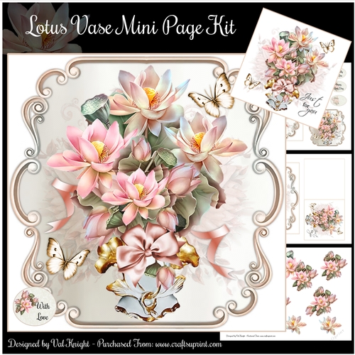 Lotus Vase Mini Page Kit 