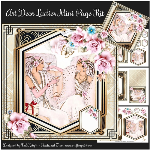 Art Deco Ladies Mini Page Kit 