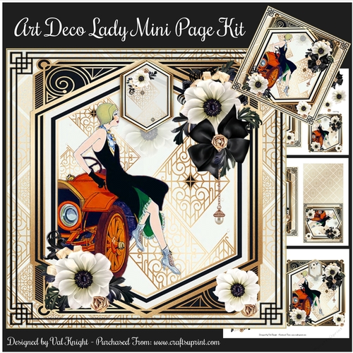 Art Deco Lady Mini Page Kit 
