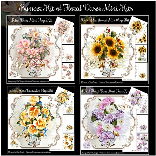 Bumper Kit of Floral Vases Mini Kits