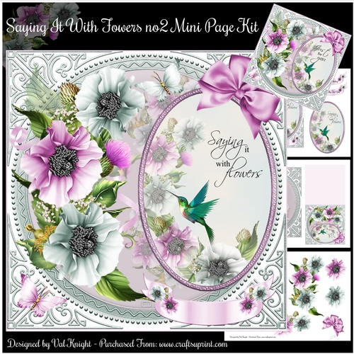 Saying It With Flowers no2 Mini Page Kit
