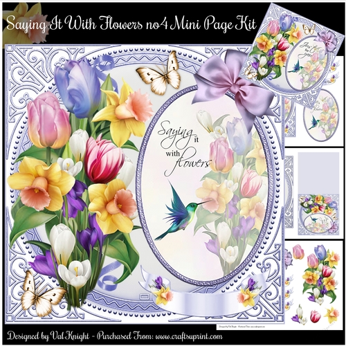 Saying It With Flowers no4 Mini Page Kit