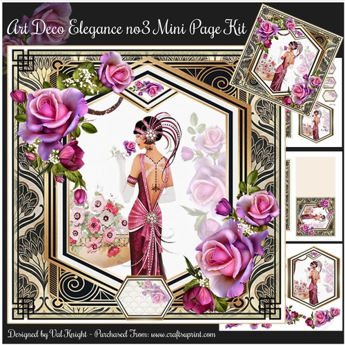 Art Deco Elegance no3 Mini Page Kit