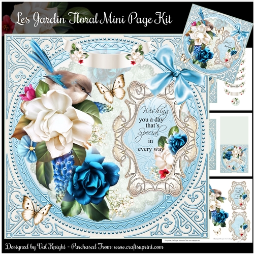 Les Jardin Floral Mini Page Kit