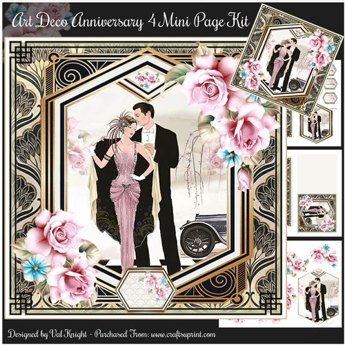 Art Deco Anniversary no4 Mini Page Kit