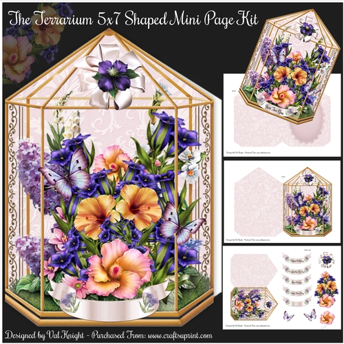 The Terrarium 5x7 Shaped Mini Page Kit