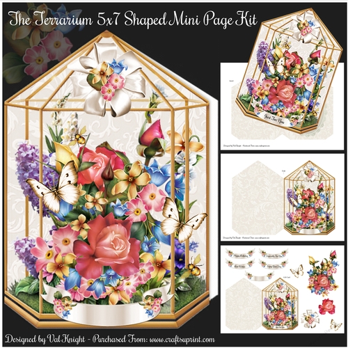 The Terrarium no2 5x7 Shaped Mini Page Kit