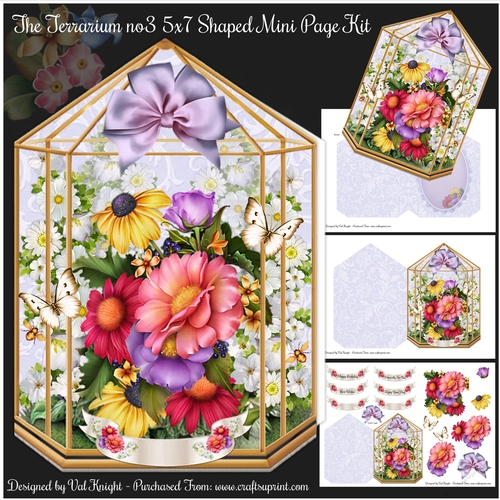 The Terrarium no3 5x7 Shaped Mini Page Kit