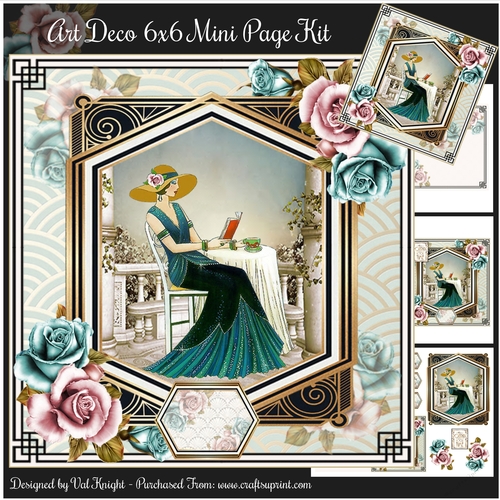 Art Deco 6x6 Mini Page Kit