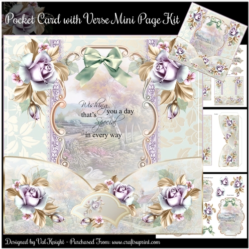 Pocket Card with Verse Mini Page Kit