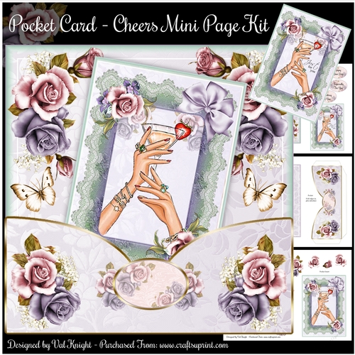 Pocket Card - Cheers Mini Page Kit