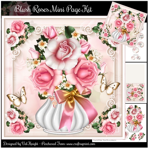 Blush Roses Mini Page Kit
