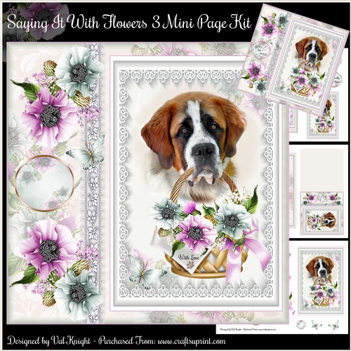 Saying It With Flowers no3 Mini Page Kit