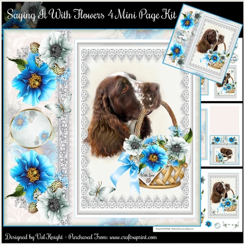 Saying It With Flowers no4 Mini Page Kit