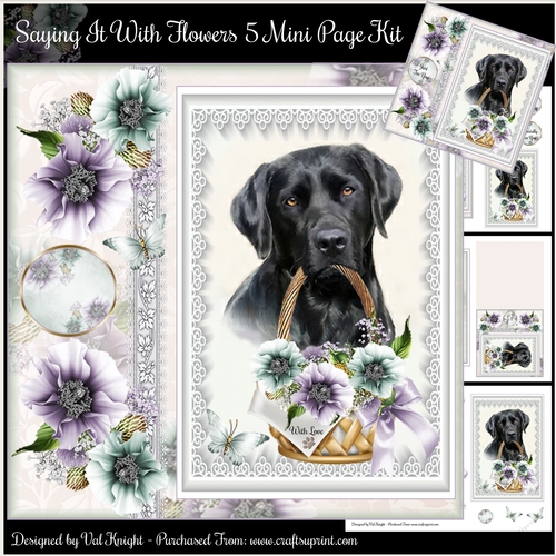 Saying It With Flowers no5 Mini Page Kit