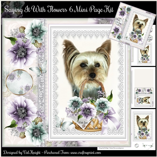 Saying It With Flowers no6 Mini Page Kit