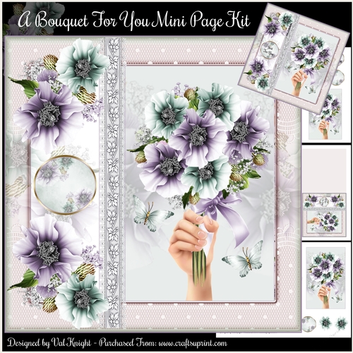 A Bouquet For You Mini Page Kit