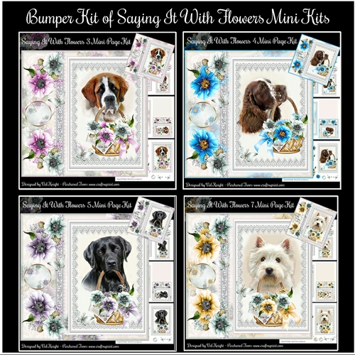 Bumper Kit of Saying It With Flowers Mini Page Kits