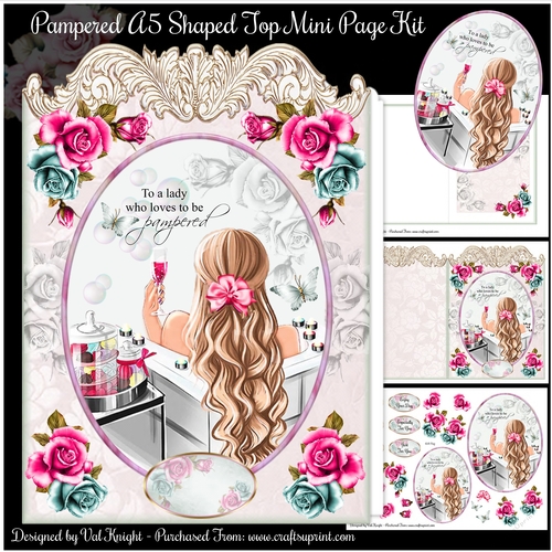Pampered A5 Shaped Top Mini Page Kit