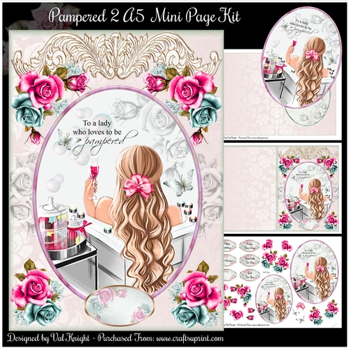 Pampered 2 - A5 Mini Page Kit