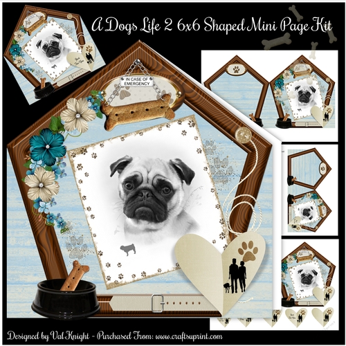 A Dogs Life 2 6x6 Shaped Mini Page Kit