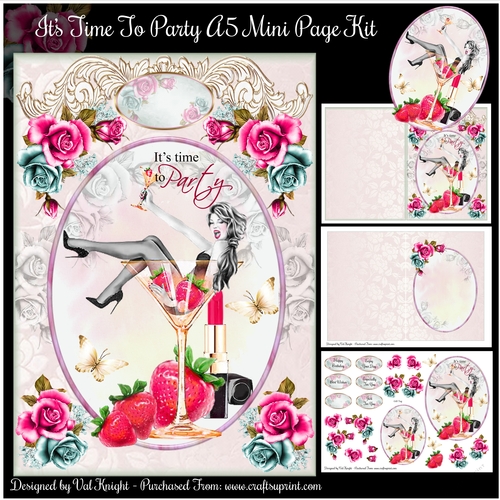 Its Time To Party A5 Mini Page Kit